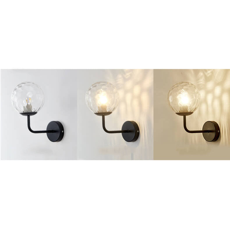 Round Ball Iron Glass Wall Lamp