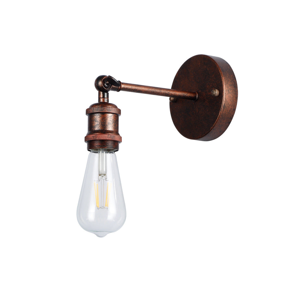 Round Iron Living Room Wall Lamp