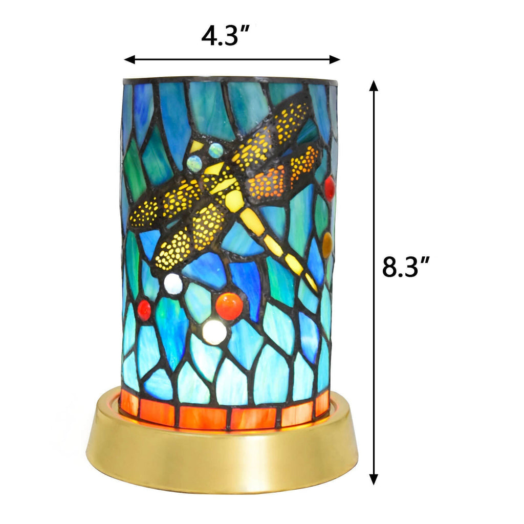 Style Stained Glass Iron Table Lamp