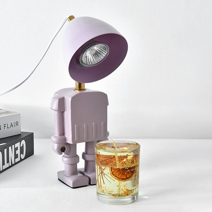 Resin Hardware Robot Melting Table Lamp