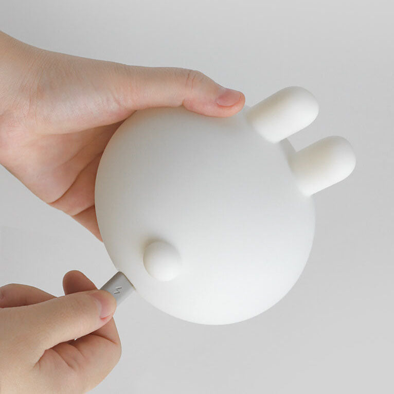Cartoon Bunny Silicone Pat Table Lamp