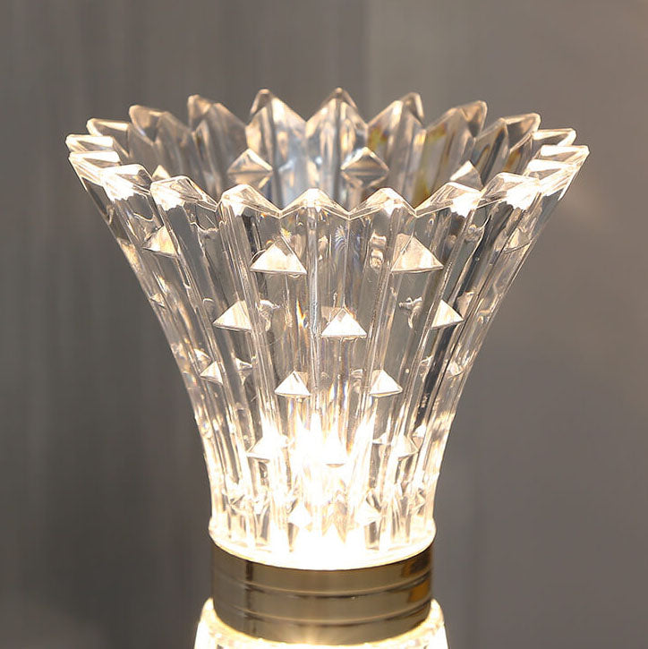 Acrylic Vase Shape Hardware Table Lamp