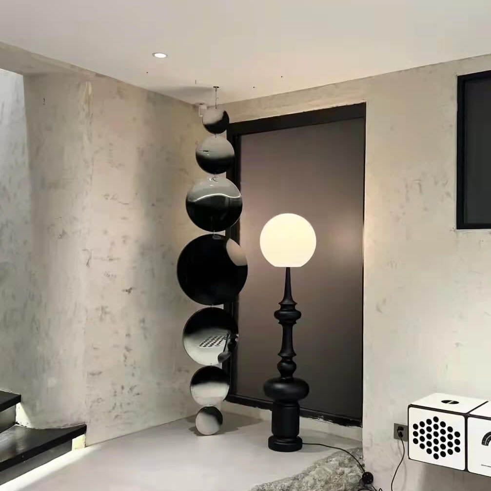 Sphere Roman Chess Column Floor Lamp