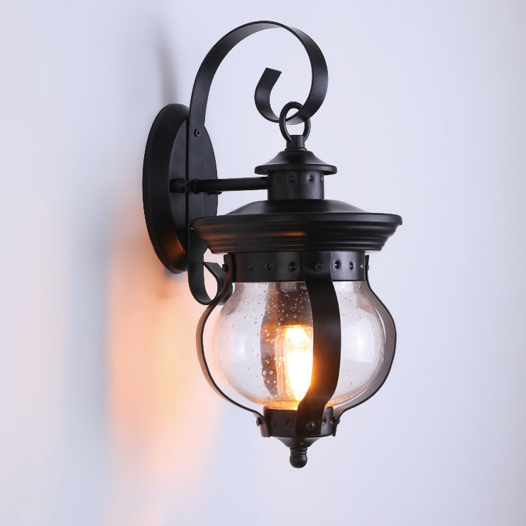 Curved Glass Outdoor Light
