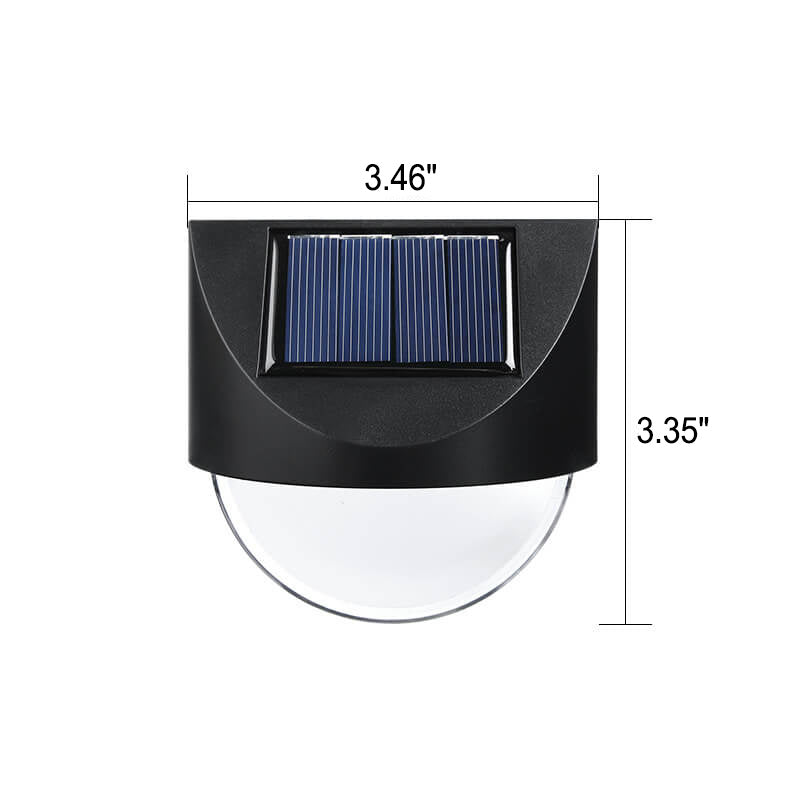 Square Half Round Acrylic Outdoor Light