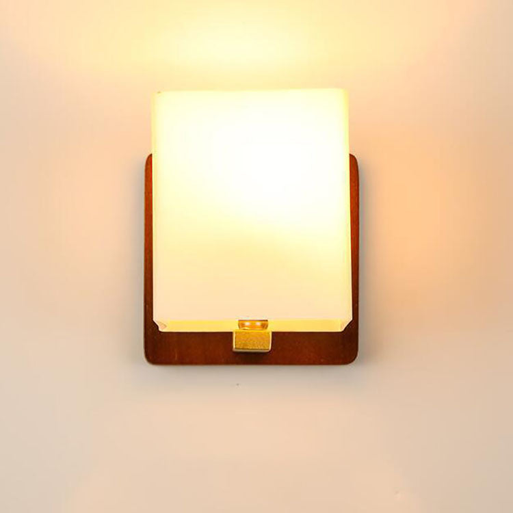 Antler Square Cylinder Wood Wall Lamp