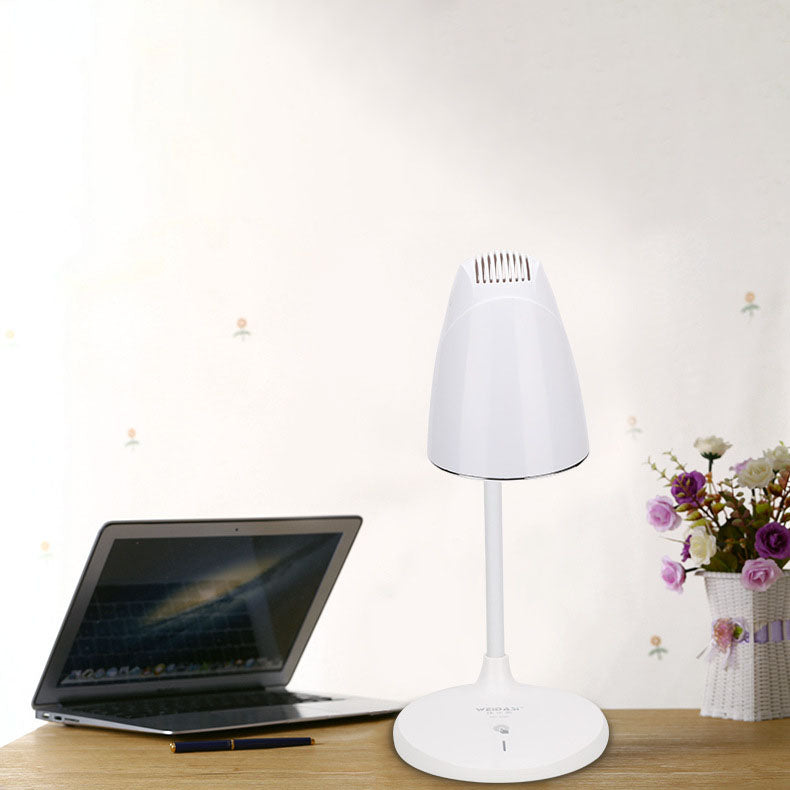 Multifunctional White Cone Rechargeable Table Lamp
