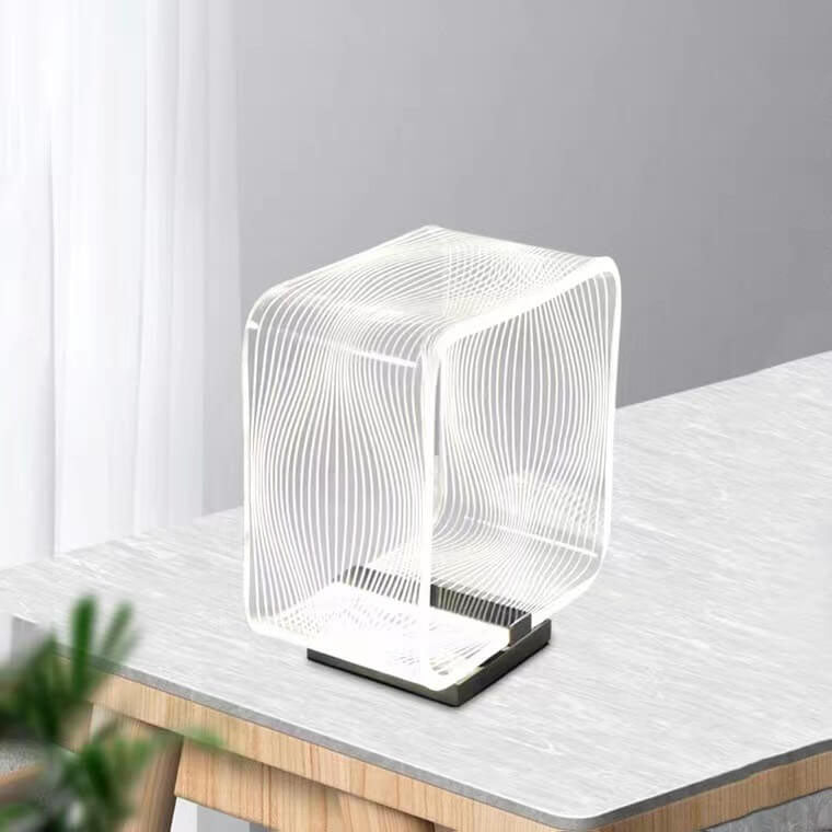 Square Ring Acrylic Decorative Table Lamp