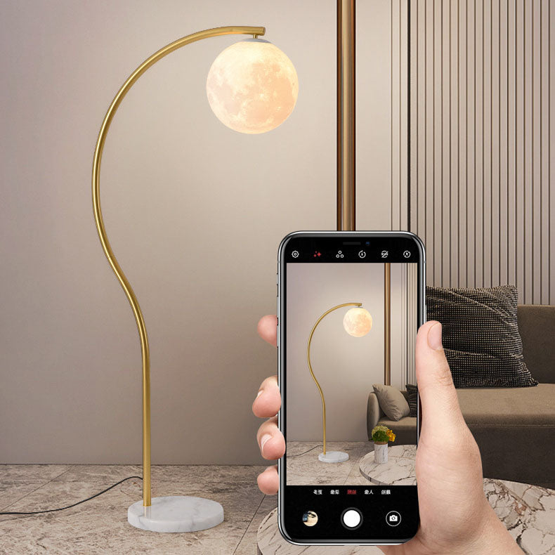 Iron Marble Floor Lamp
