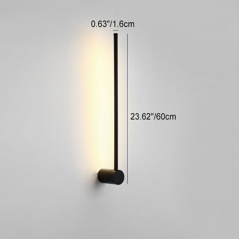 Long Aluminum Iron Silicone Wall Lamp