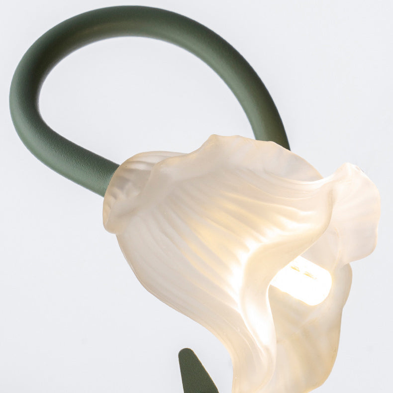 Floral Iron Glass 3/6 Wall Lamp