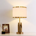 Fabric Cylindrical Design Table Lamp