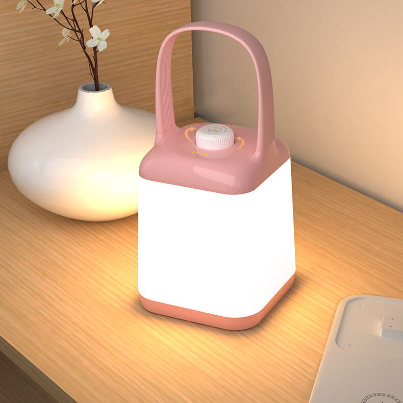 Square Jar Portable ABS Table Lamp