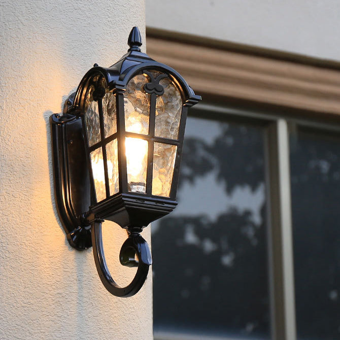 Aluminum Glass Cylinder Ripple Outdoor Light