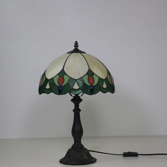 Gemstone Stained Glass Table Lamp