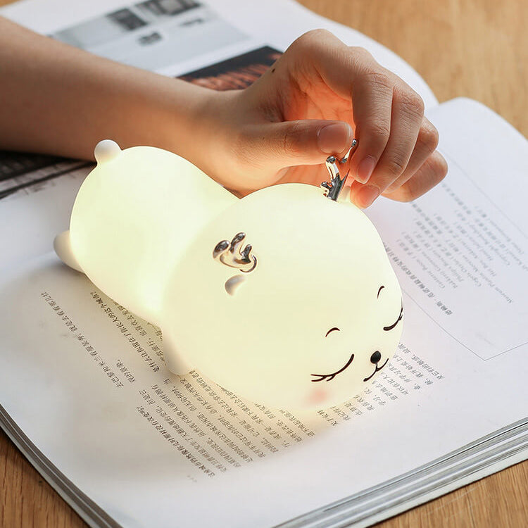 Cartoon Silicone Cute Deer Table Lamp