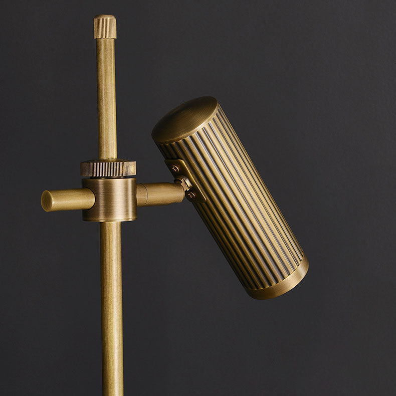 Gold Brass Finish Frame Table Lamp