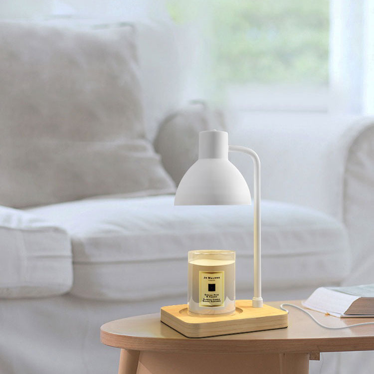 Dome Square Wood Melting Table Lamp