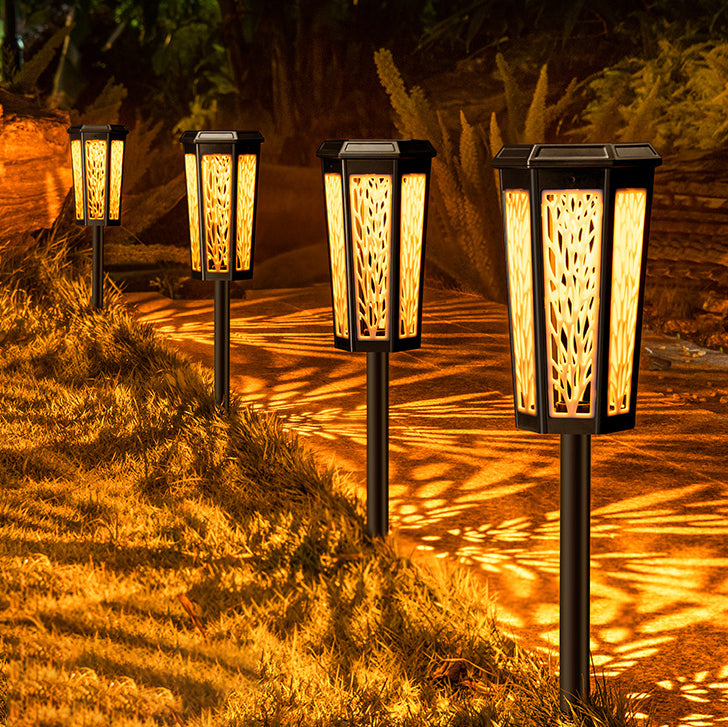Hexagonal Plastic Lawn Insert Outdoor Light