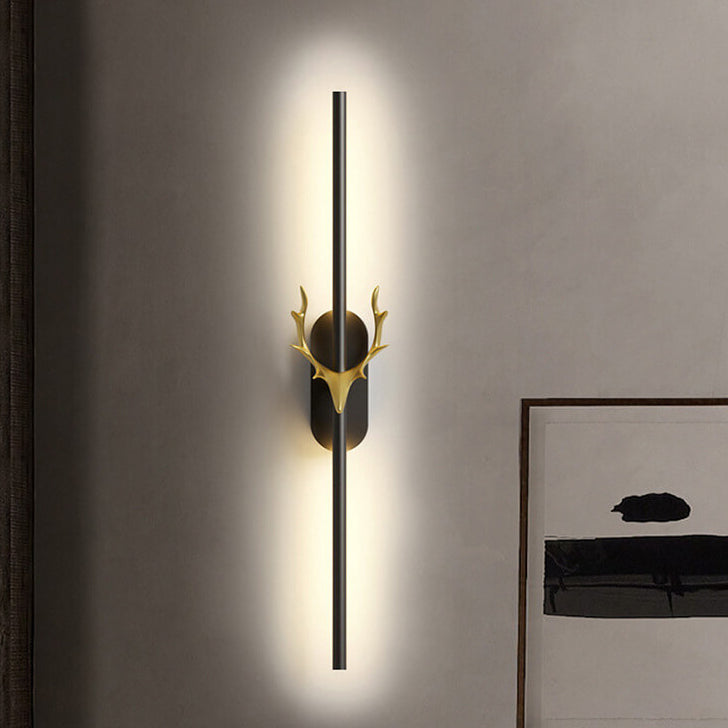 Aluminum Long Strip Antler Wall Lamp