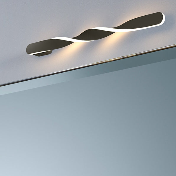 Long Oval Spiral Aluminum Wall Lamp