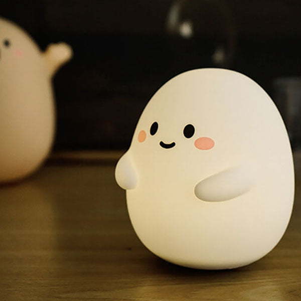 Cartoon Egg Silicone Kids Table Lamp
