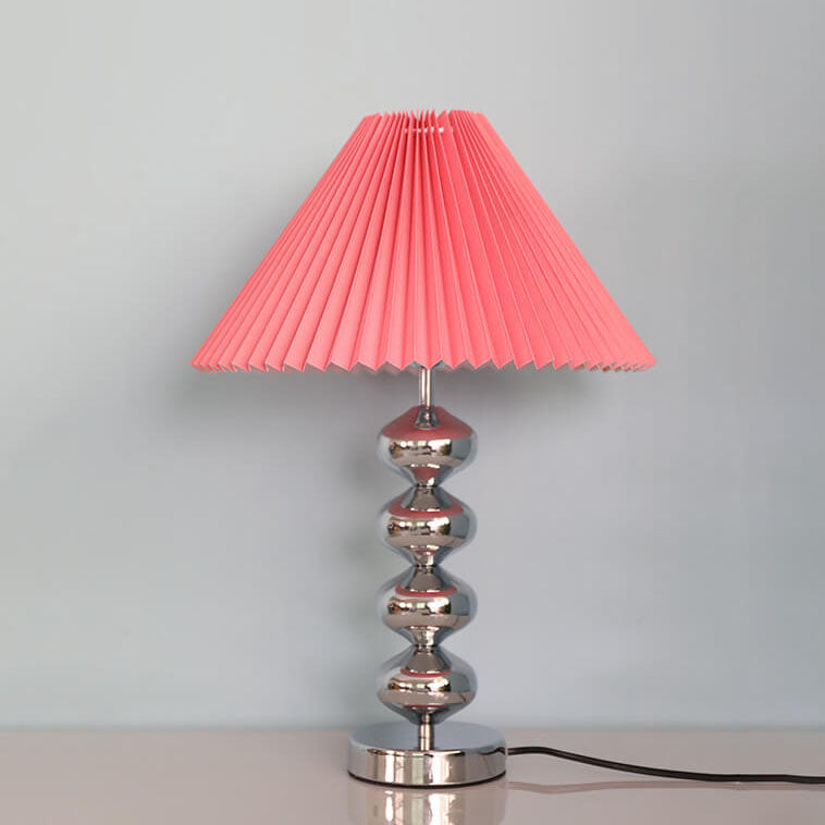 Pleated Paper Hardware Home Table Lamp