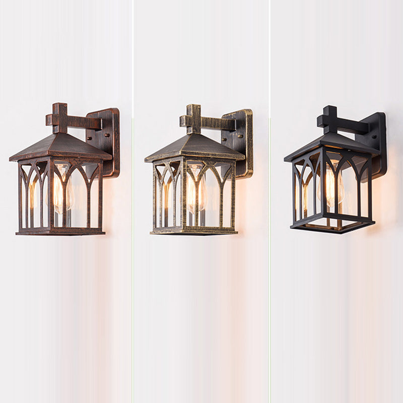 Aluminum Glass Cubic Garden Outdoor Light