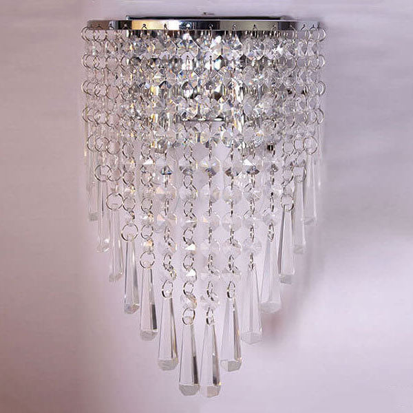 Crystal Tassel 2-Light Wall Lamp