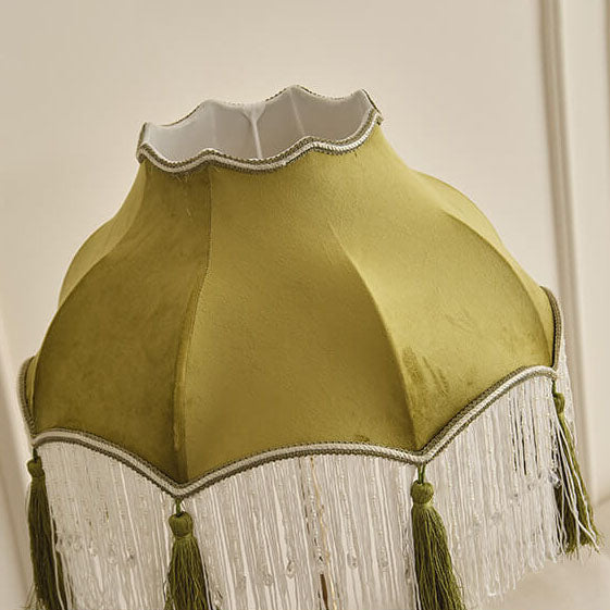 Brass Umbrella Tassels Living Floor Lamp