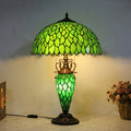 Glass Iron 2-Light Table Lamp