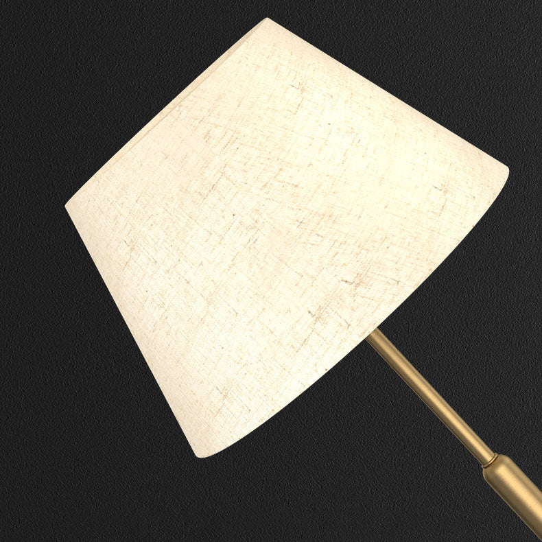 All Brass Fabric Table Lamp