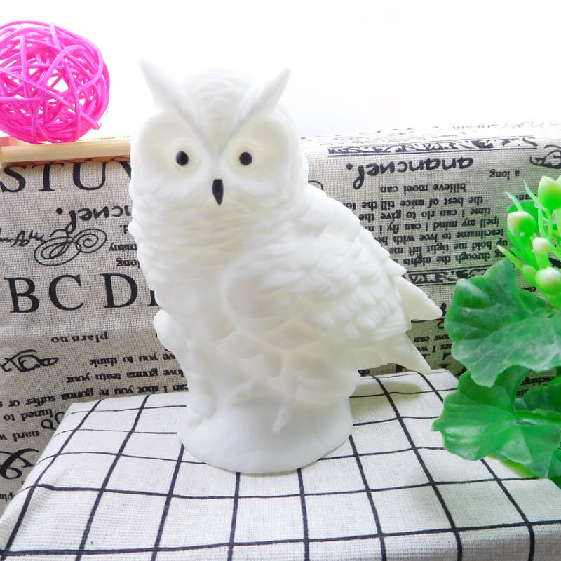 Owl Enamel Night Table Lamp