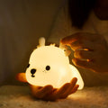 Deer-shaped Silicone Charging Night Table Lamp