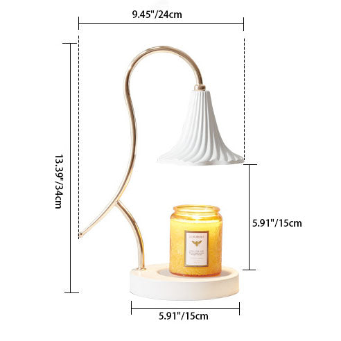 Iron Flower Shape Melting Table Lamp