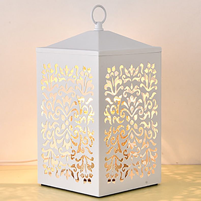 Metal Hollow Rectangle Melting Table Lamp