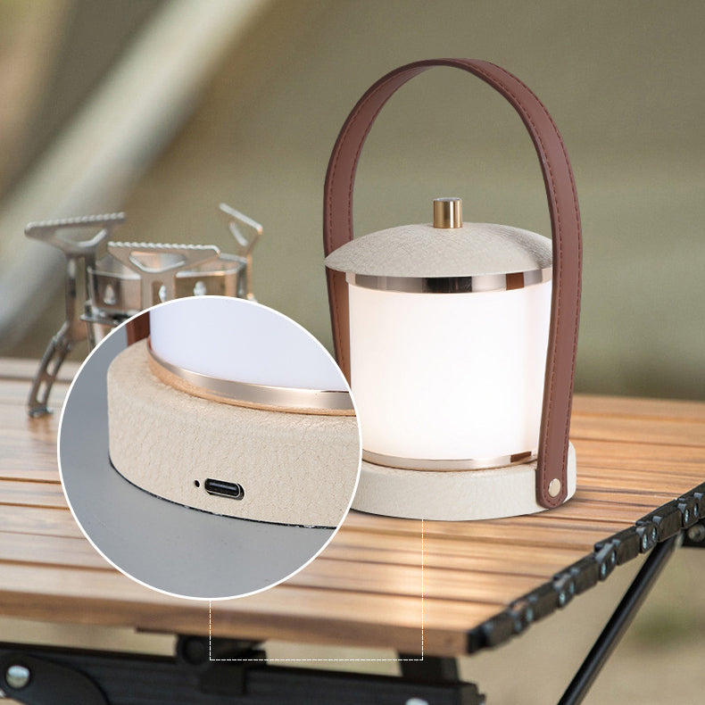 Portable Imitation Leather Acrylic Outdoor Light