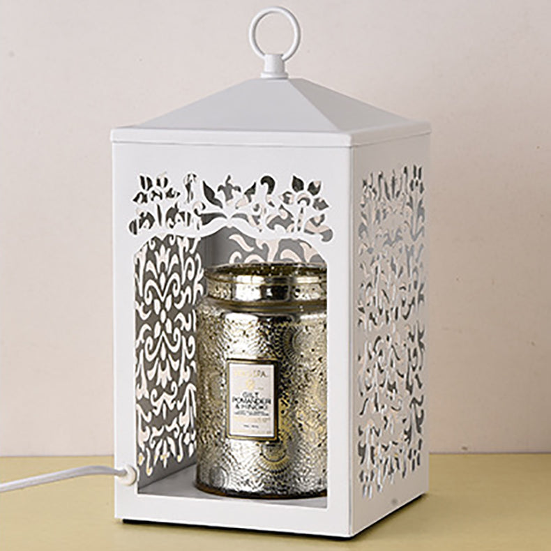 Metal Hollow Rectangle Melting Table Lamp