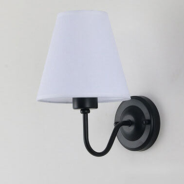 Fabric Bell Bend Arm Wall Lamp
