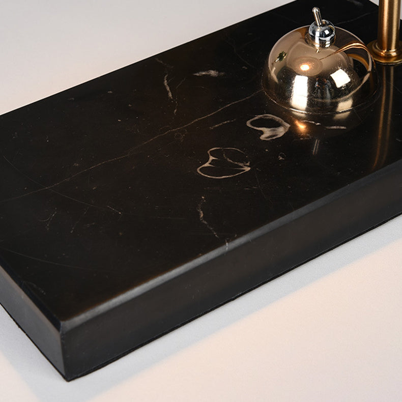 Dome Hardware Marble Melting 2-Light Table Lamp