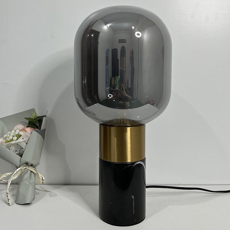 Marble Hardware Glass Table Lamp