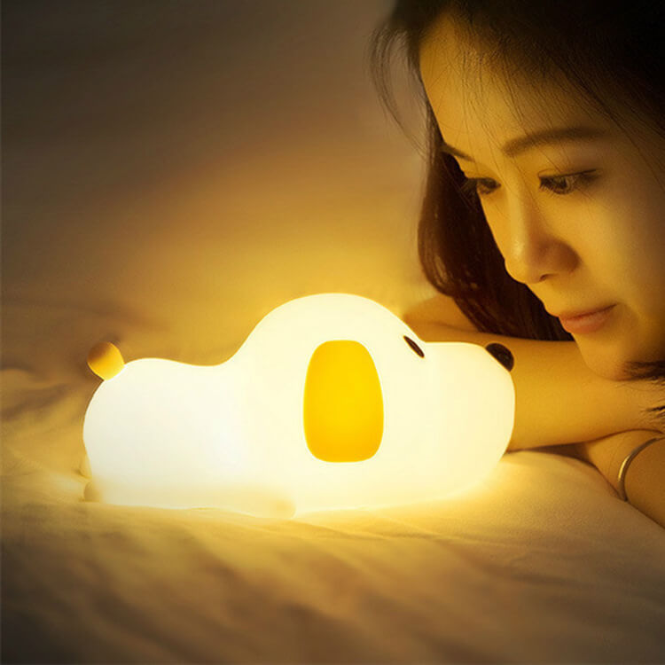 Cartoon Dumb Dog Silicone Table Lamp
