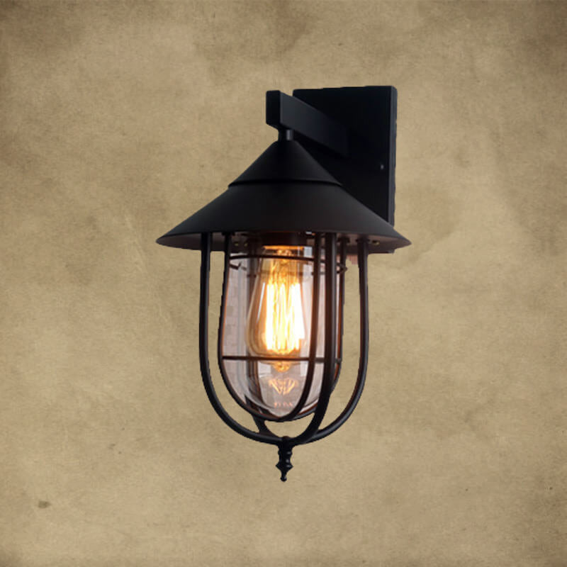 Iron Lantern Indoor Outdoor Light