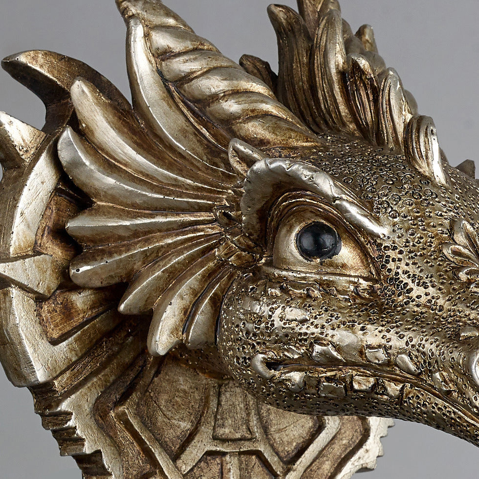Dragon Crystal Iron Resin Wall Lamp