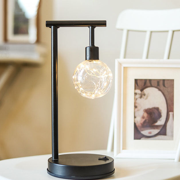 Ball Iron Battery Night Table Lamp