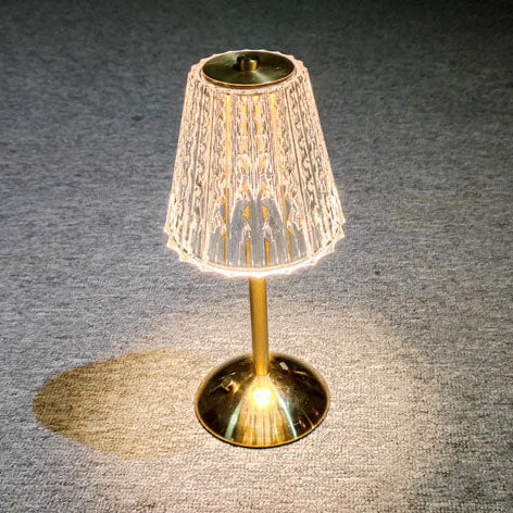 Diamond Crystal Acrylic Metal Table Lamp