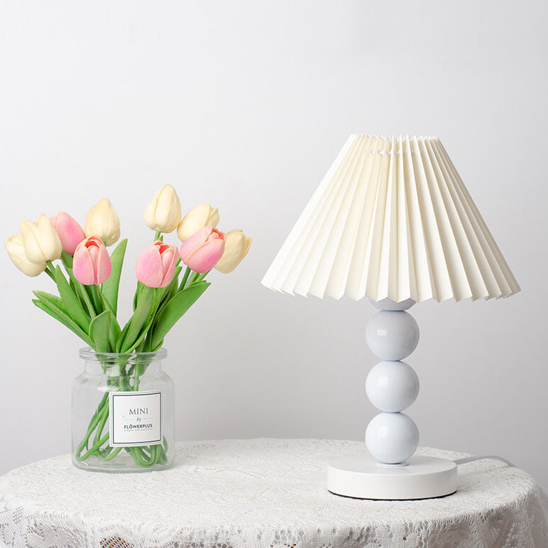 Cone Round Hardware Fabric Table Lamp