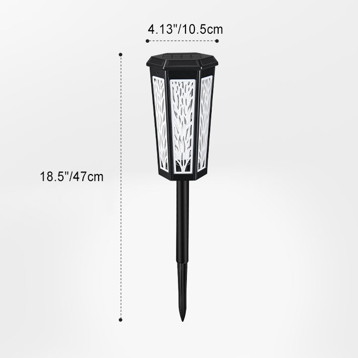 Hexagonal Plastic Lawn Insert Outdoor Light