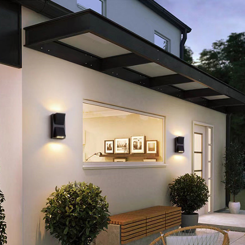 Aluminum Rectangular Triangular Prism Outdoor Light