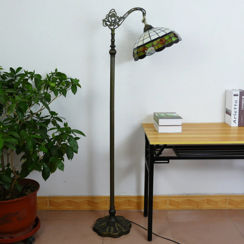 Traditional Tiffany Stained Glass Floor Lamp